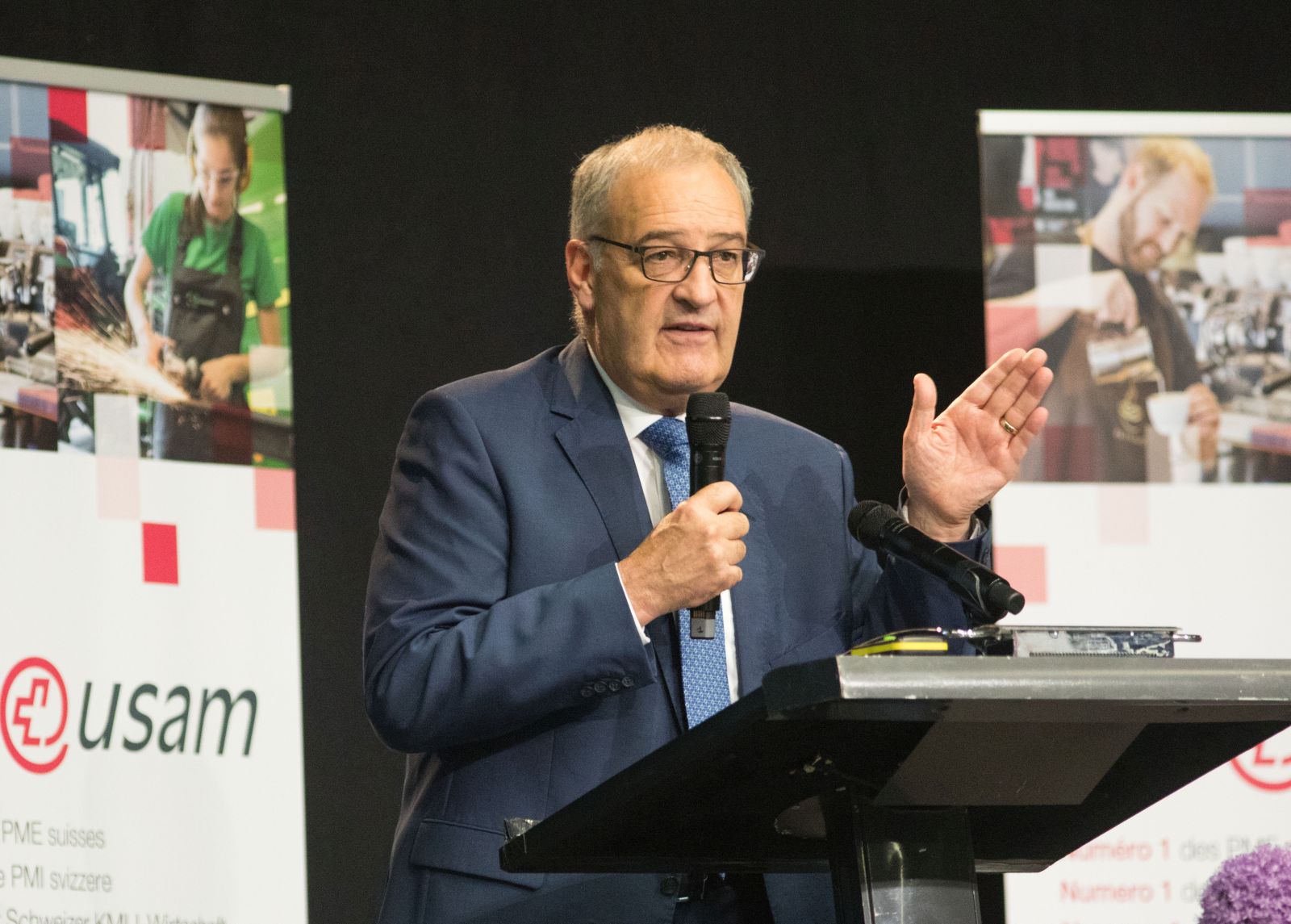 Guy Parmelin évoque les start-ups aux 55es Journées romandes des arts et métiers de Champéry